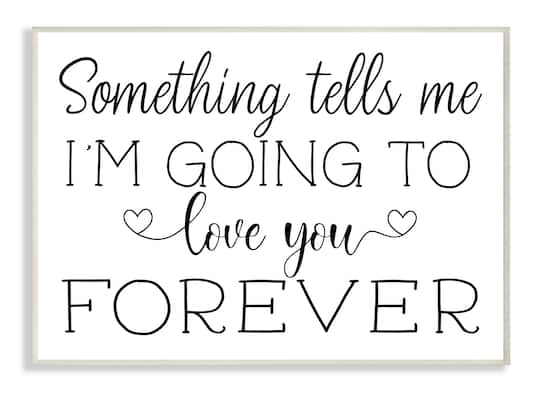 Stupell Industries Love You Forever Quote Wall Plaque
